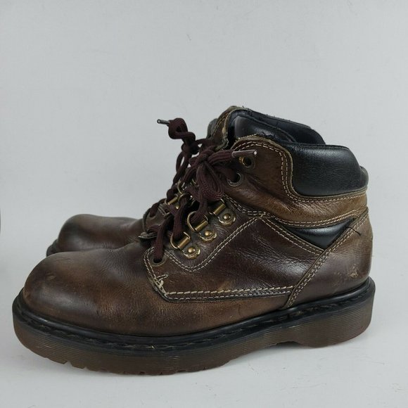 Dr Martens 8697 Brown Leather Boots Mens Size 7 (Womens 8.5) Made in England - Picture 6 of 12